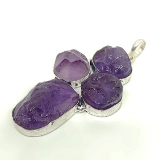 Jewelszone - Raw Amethyst Pendant 1
