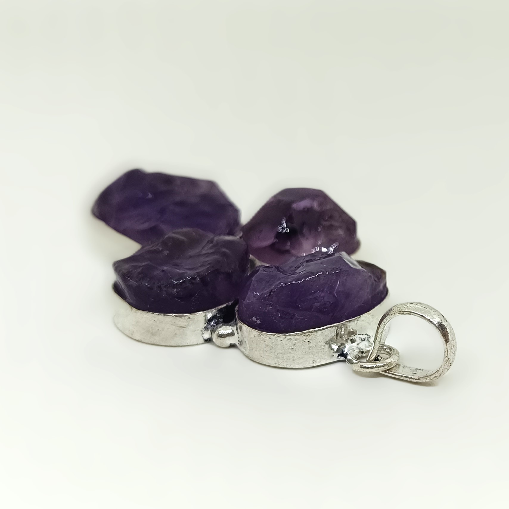 Raw Amethyst Pendant (3) Jewelszone - Raw Amethyst Pendant 3